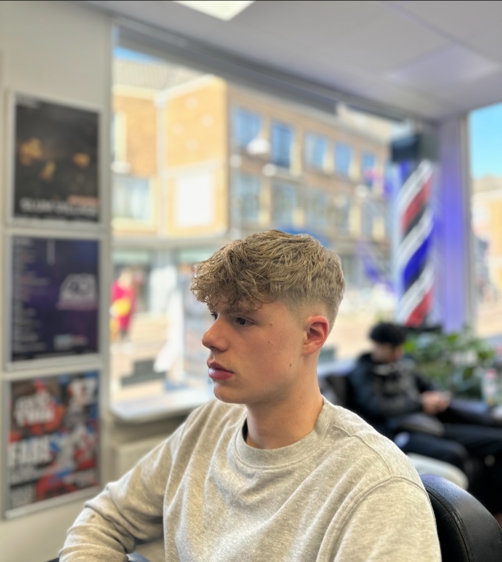 Getextureerde crop met een mid fade